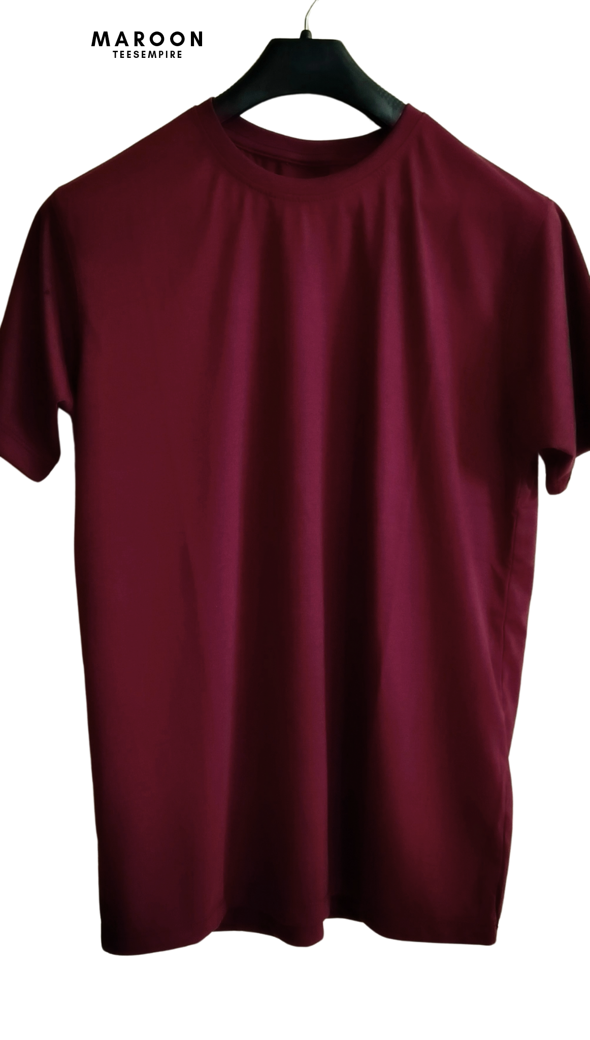 Plain Maroon - Basic Round Neck