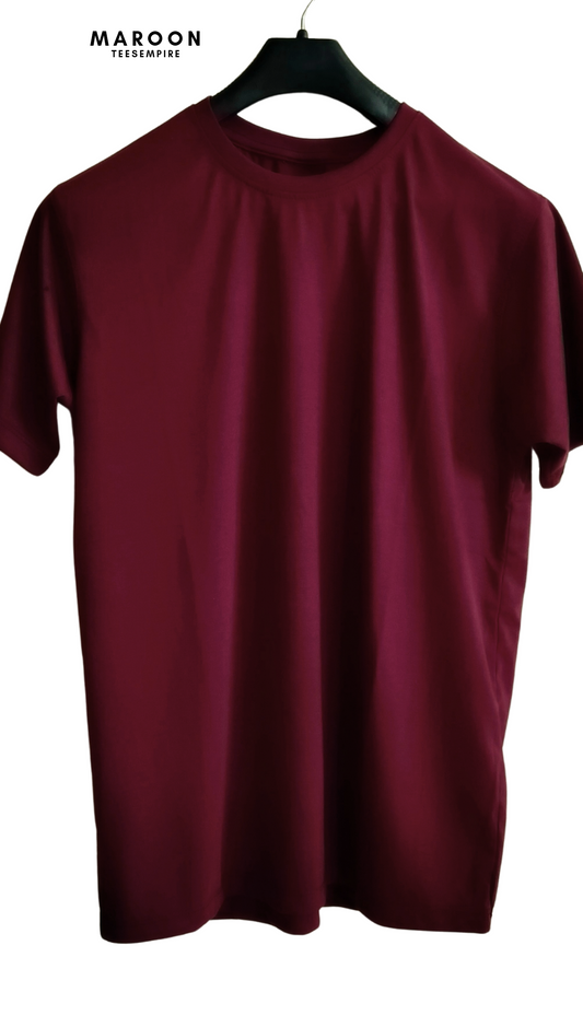 Plain Maroon - Basic Round Neck