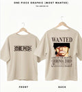 ONE PIECE GRAPHIC (MOST WANTED) - DROP SHOULDER TEES