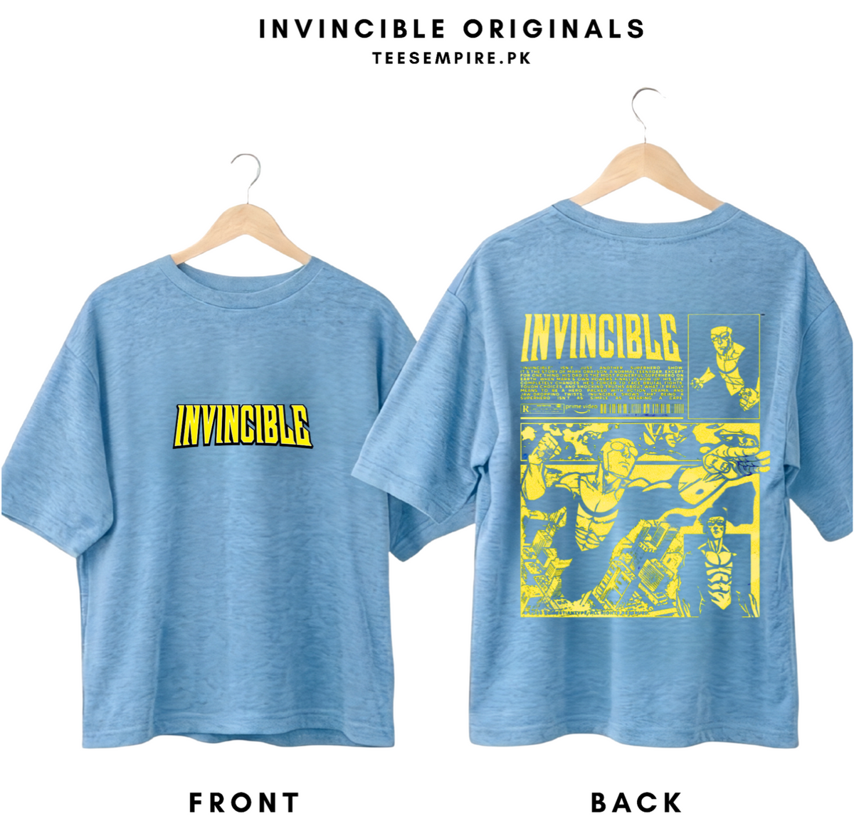 INVINCIBLE ORIGINALS - DROP SHOULDERS TEES