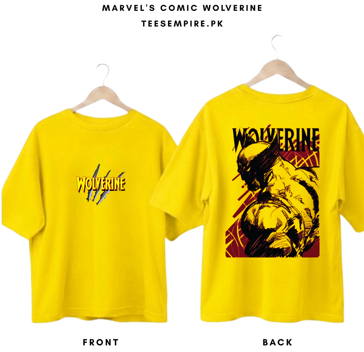 MARVEL'S COMIC WOLVERINE - DROP SHOULDER TEES