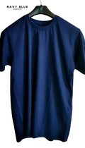 Plain Navy Blue - Basic Round Neck